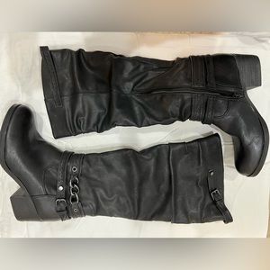 New Carlos “Cassie” Black Tall Boots